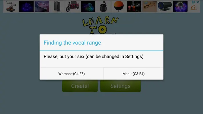 Learn to Sing android App screenshot 1